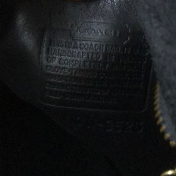 Black leather Coach bag / satchel - vintage - Picture 7 of 9